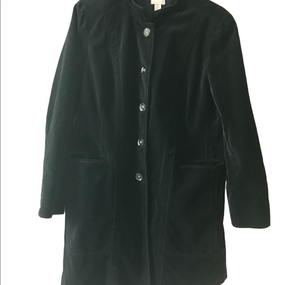 Chicos size large velvet coat excellent condition
